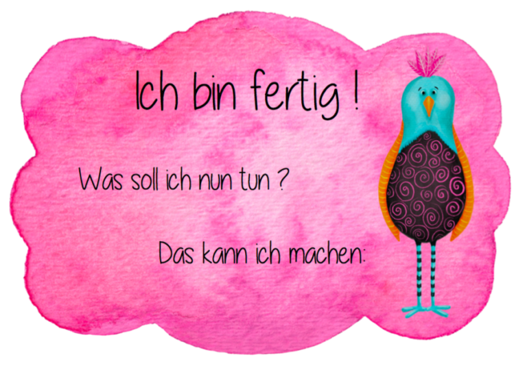 Ich bin fertig