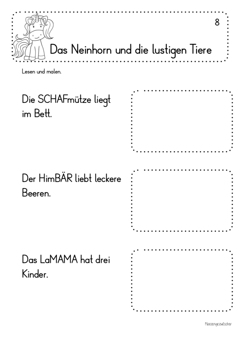 Bilderbuch Neinhorn – Klassengezwitscher